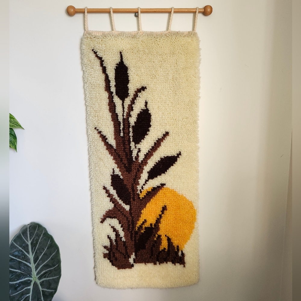 Vintage Cream, Brown & Mustard Wall Hanging